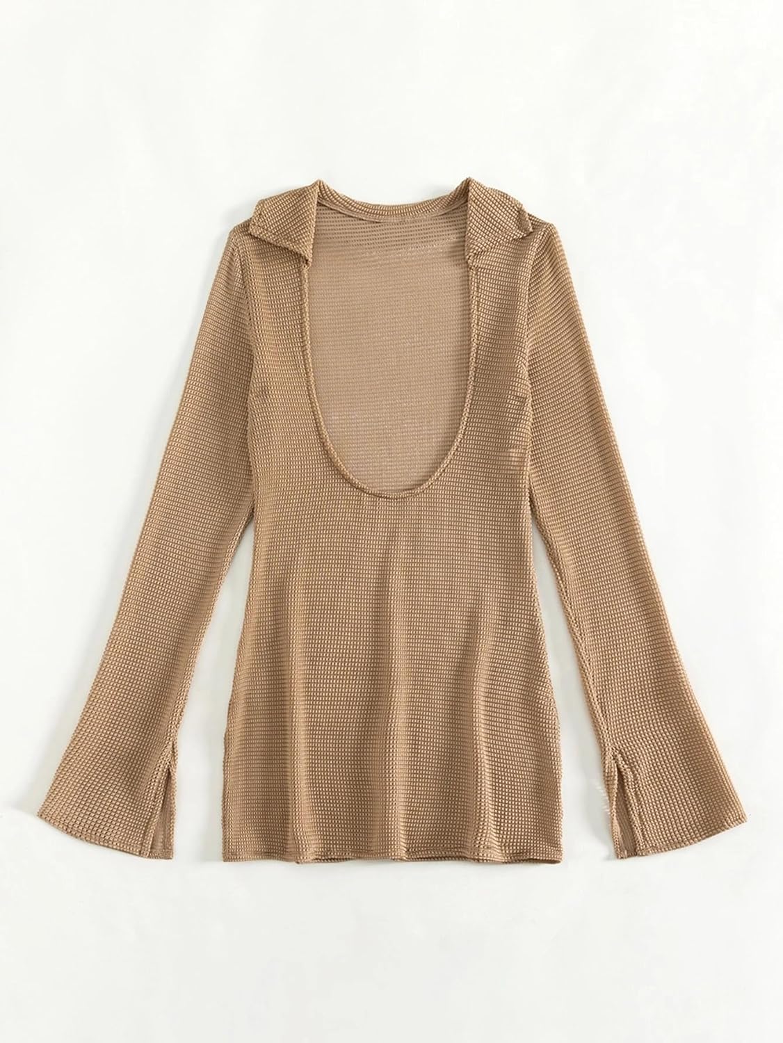 Womens Summer Beach Solid Slit Cover Up cover ups for swimwear