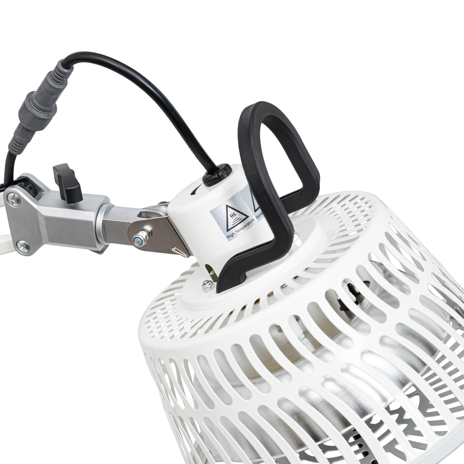 Lampe chauffante infrarouge, 300 W, avec plaque chauffante en céramique, avec écran tactile, minuterie et arrêt automatique, hauteur réglable et mobile (4 roulettes) pour chaleur profonde