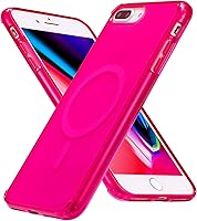 Vista 1 de Funda magnética translúcida para iPhone 8 Plus con carga inalámbrica MagSafe anti-amarilla, antihuellas, a prueba de golpes, funda protectora