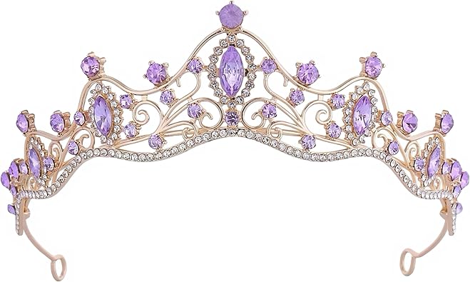Crystal Crown for Women Girls Elegant Princess Headband Sparkling Rhinestones Queen Tiara for Weddings Birthday Parties Proms Pageant Cosplay