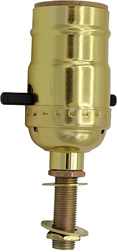 Miniatura 4 de Creative Hobbies Paquete surtido de 64 piezas de accesorios de reparación de lámparas, incluye tubo de lámpara de rosca de 12 pulgadas, 2 conectores