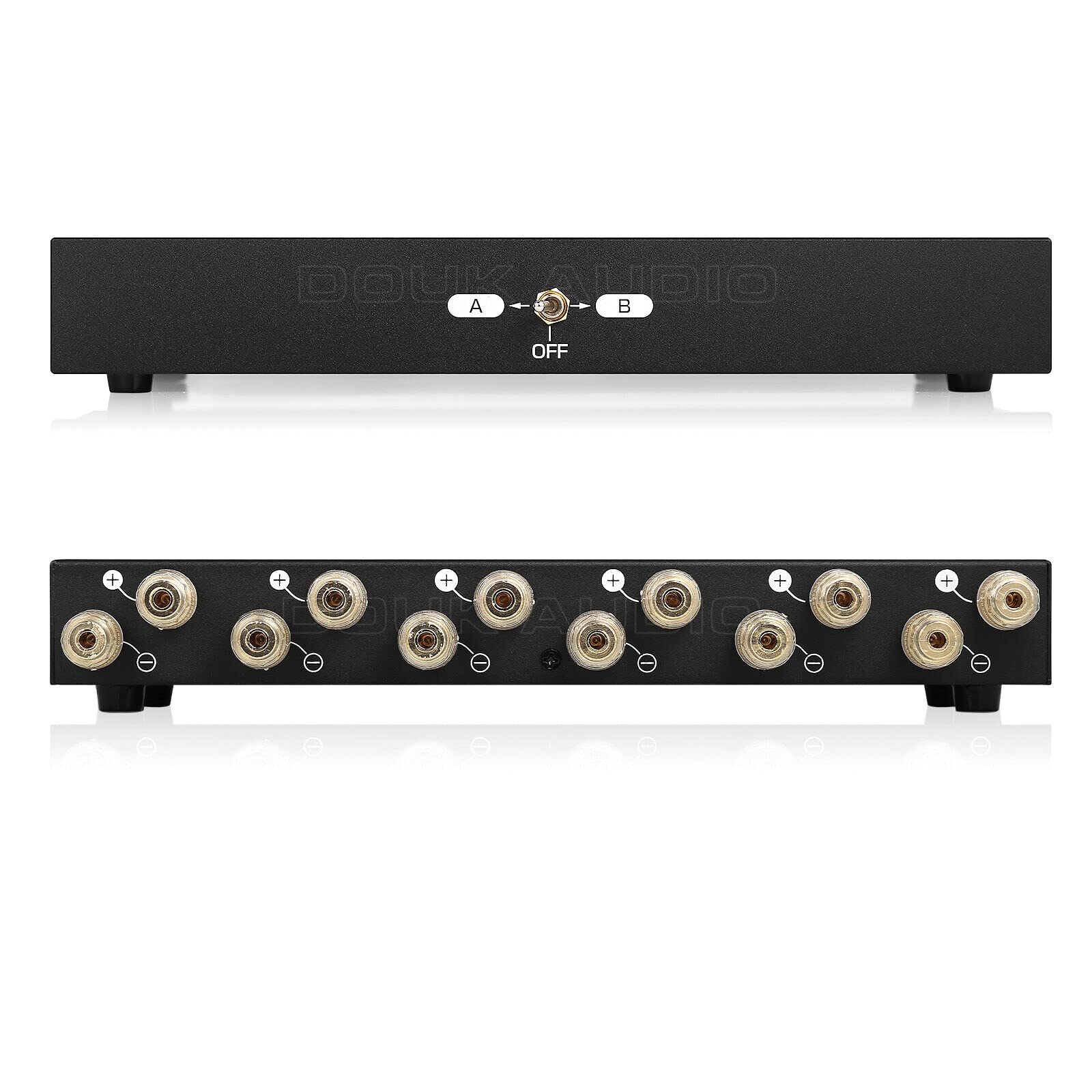 Amplificador de 2 zonas/caja de selección de altavoces Conmutador de audio pasivo para estéreo doméstico (SP102)