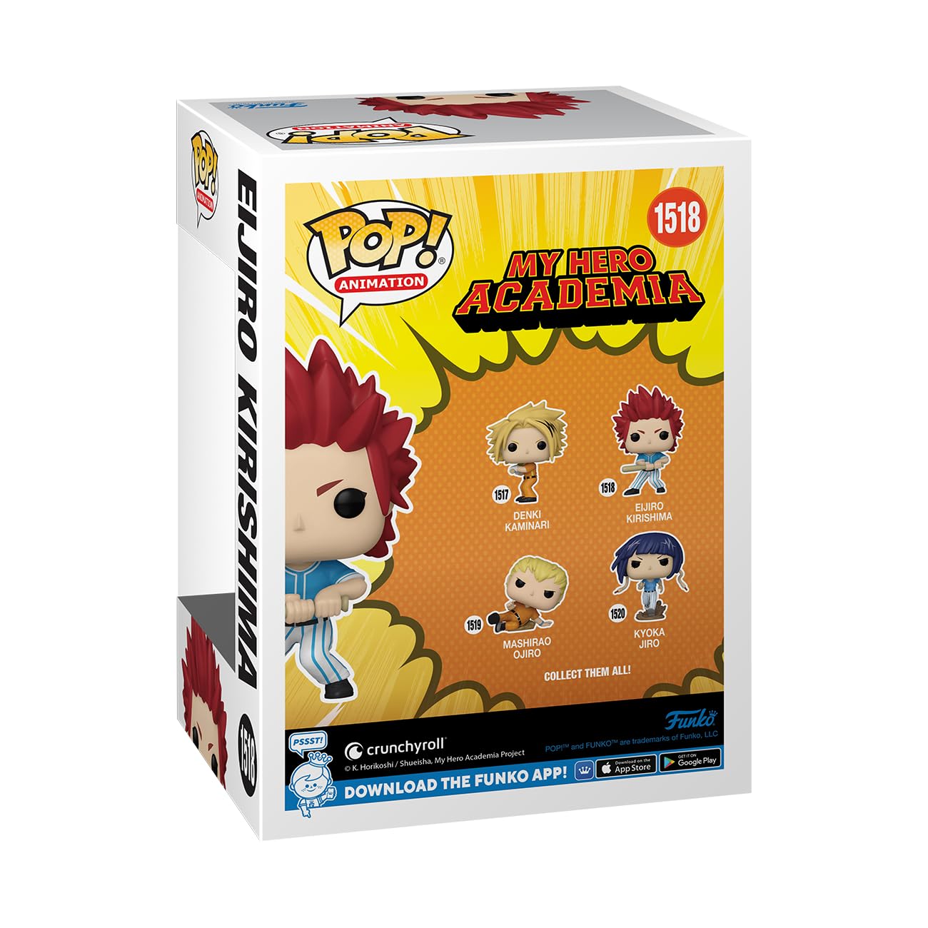 Funko POP! Animation: My Hero Academia (MHA), Hero League Baseball, Eijiro Kirishima, Collectable Vinyl Figure, Gift Idea - Image 3