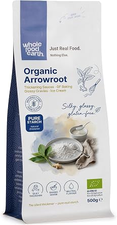 Wholefood Earth Organic Arrowroot 500g Vegan | GMO Free | Certified Organic