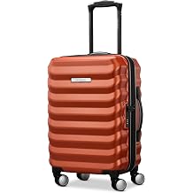 Samsonite Hard-Sided 20-Inch Lightweight Carry On Expandable Element Suitcase Durable, 360 Spinner Wheels, Adjustable Telescopic Handle, TSA-Approved Lock - Copper Orange