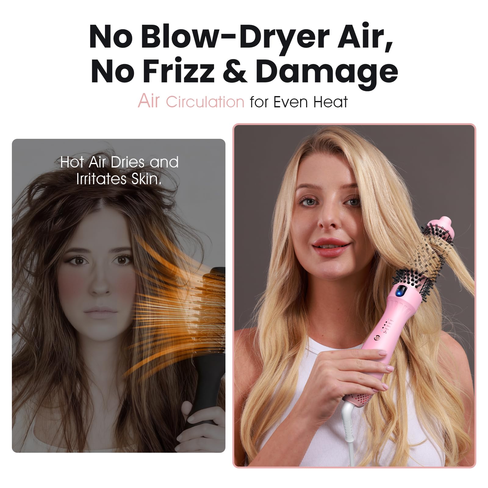 ZAVAREA 1.5-Inch Ceramic Thermal Brush Styler