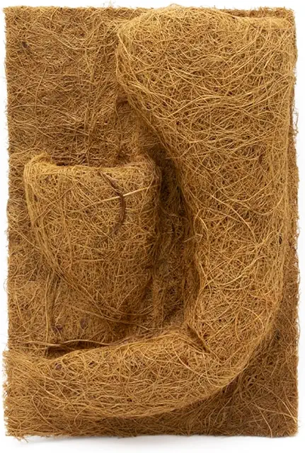 Kokosfaserrückwand mit Pflanzentasche für Terrarien (20x30 cm) - Natürliche Dekoration