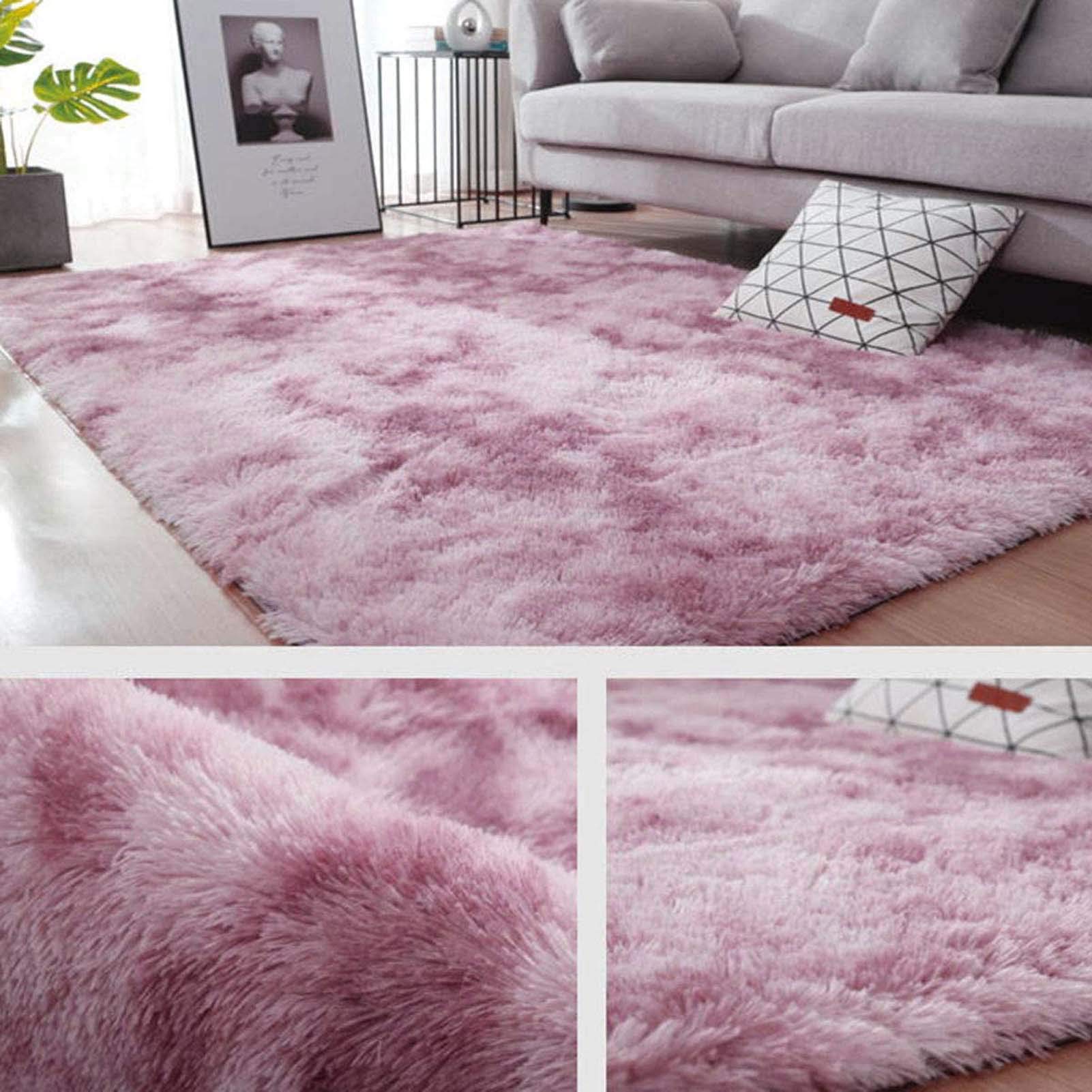 Tapis Moelleux et Doux 100x160cm, Grand Tapis en Fausse Fourrure Duveteuse, idéal pour Le Salon, la Chambre, la Chambre d'enfant et la décoration intérieure.