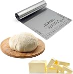Starfrit Gourmet - 2-in 1 Scraper and Butter Measurer - Pastry/Dough Scraper - Butter Ruler - Stainless Steel