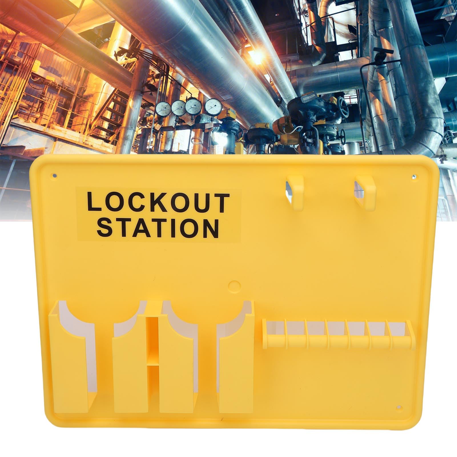Lockout -Tagout -Station, Hochfestes PC -Material, Verformungsnachweis, Wandmontiertes Lock -Out -Tag für die Industrie, Leicht Erkennbar, für Verschiedene Betriebsumgebungen