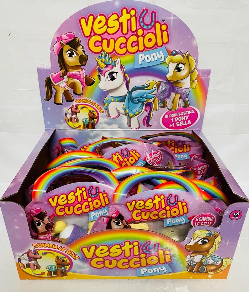 ABJ Scatola Box da 12 BUSTINE VESTICUCCIOLI Pony DIRAMIX