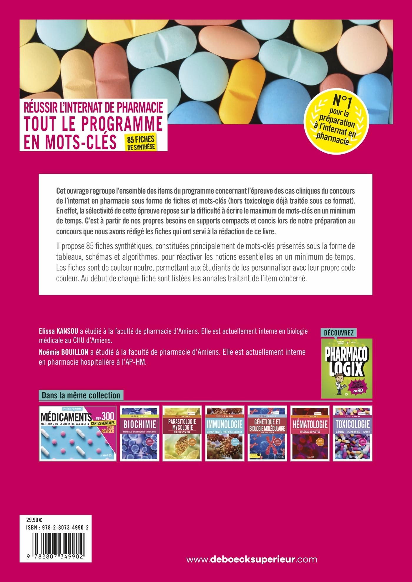 Internat de pharmacie - Tout le programme en mots-clés: 85 fiches de synthèse
