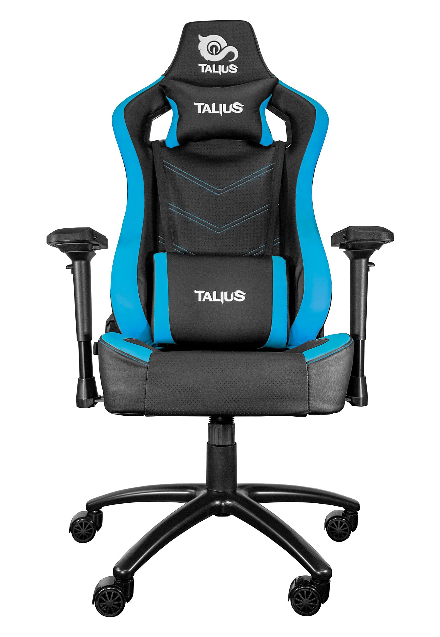 Talius Vulture Silla Gaming Profesional, Butterfly, Ergonómica, Reposabrazos 4D, Base Metal, Altura Ajustable Alto Respaldo Reclinable, Ruedas Nylon (Blue)