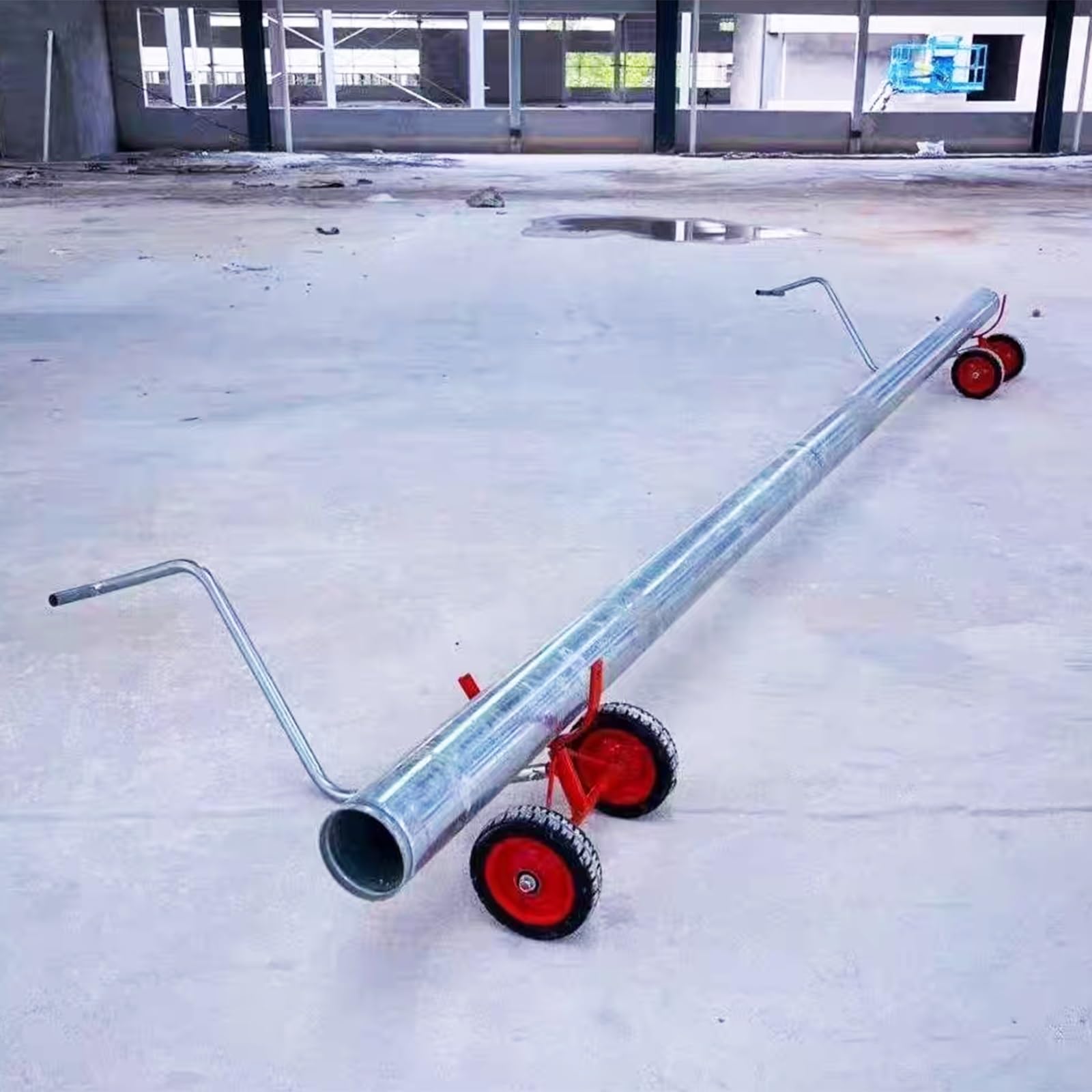 Carro de Paneles Carros Para Mover Tuberías, Carro Transportador De Tuberías Con Ruedas Y Asa Ergonómica, Capacidad De Carga De 800/1000 Kg.(28cm(11in))