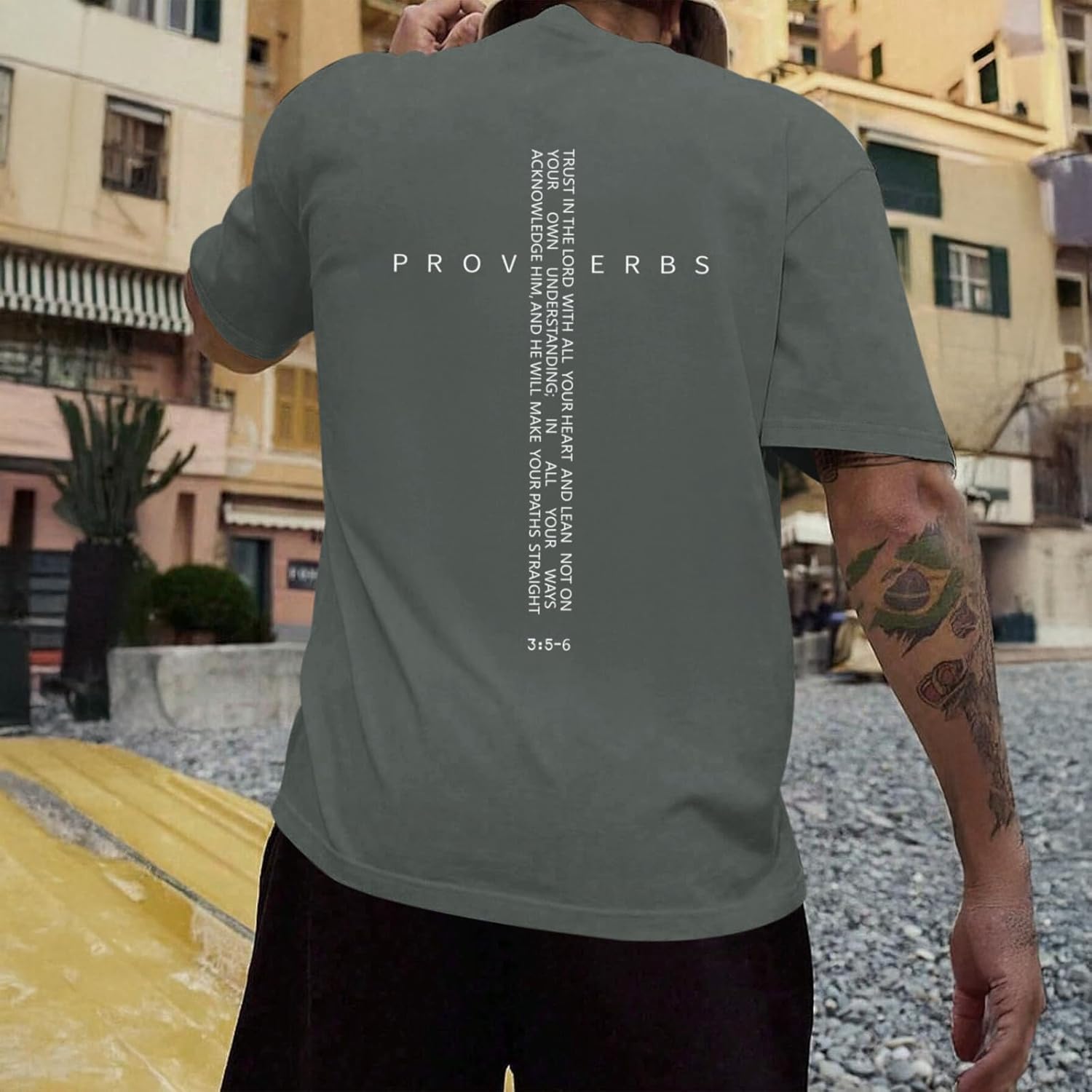 Christian Shirts for Men Vintage Religious Cross Bible Verse T-Shirt Jesus Faith Tshirt Inspirational Graphic Tees - Image 5