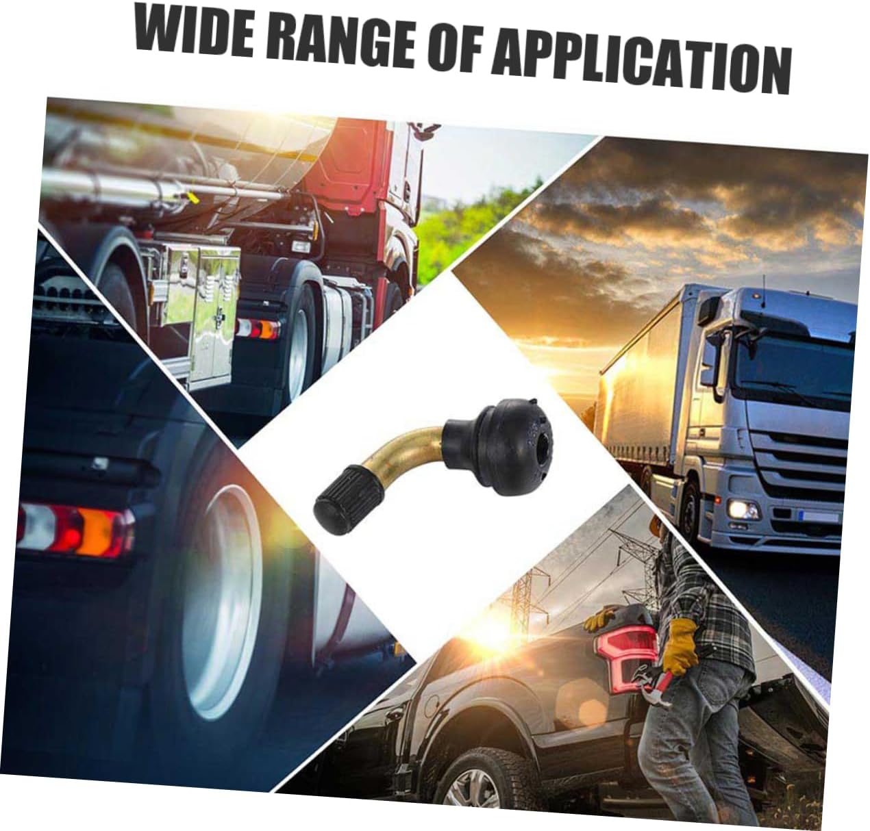 6pcs Vacuum Tire Valve Stem Extensions Durable Elbow Valve Adapters for Cars Motorcycles Atvs Reliable Tire Maintenance Tools Easy Installation Robust Construction