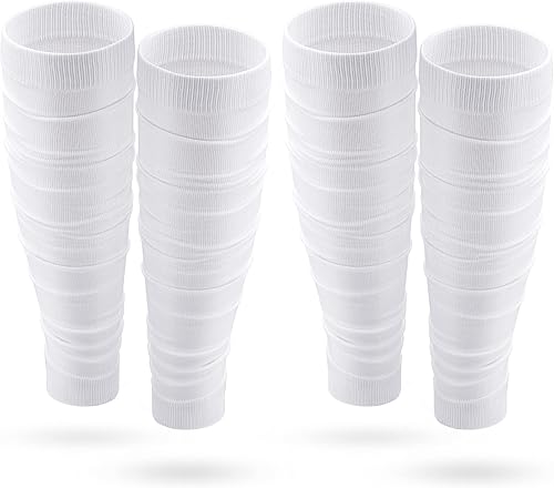 Miniatura 9 de Kasyat 2 pares de calcetines de fútbol para hombre, manga de compresión de pantorrilla, para fútbol, correr, adultos, jóvenes, mujeres