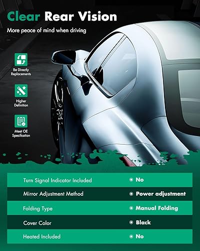 Miniatura 2 de SCITOO Espejo lateral de vista para pasajero Compatible con Chevy para Blazer S10 1994-1997 para GMC Jimmy, para Sonoma para Isuzu Hombre para