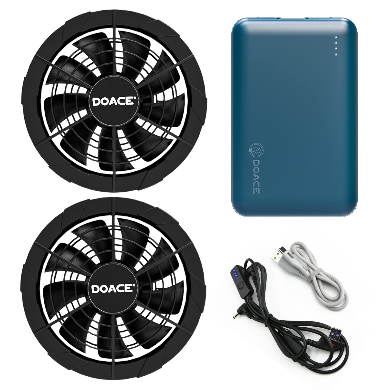 Amazon.co.jp: 空調作業服 ファンバッテリーセット 12V高出力 10000mAh  