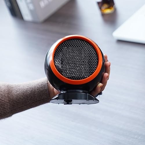 Miniatura 8 de VEVOR Portable Electric Space Heater with Overheat Protection, 500 W Secure and Quiet Ceramic Heater Fan, 6 in Tip-Over Shutdown Flame-Retardant ABS