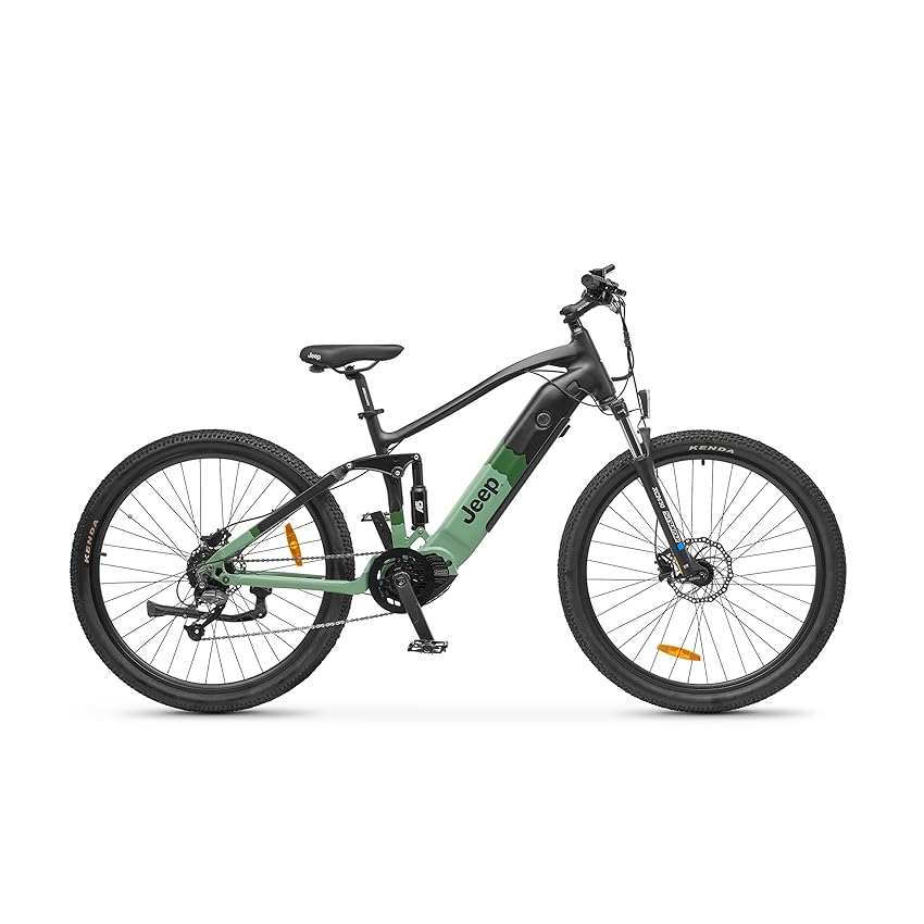 Jeep Hemlock Mountain E-bike, Motore M500 Centrale 250W, Batteria 468W, Fino a 95km, Cambio Shimano 9 Rapporti, Freno Idraulico, Schermo LCD, Ruote 29