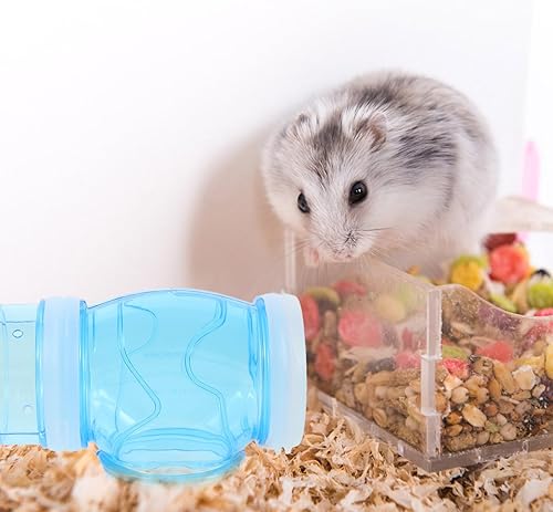 Miniatura 8 de Juego de tubos para hámster, túnel transparente para bricolaje, conector de ejercicio curvado, accesorios de jaula para hámster pequeños animales,