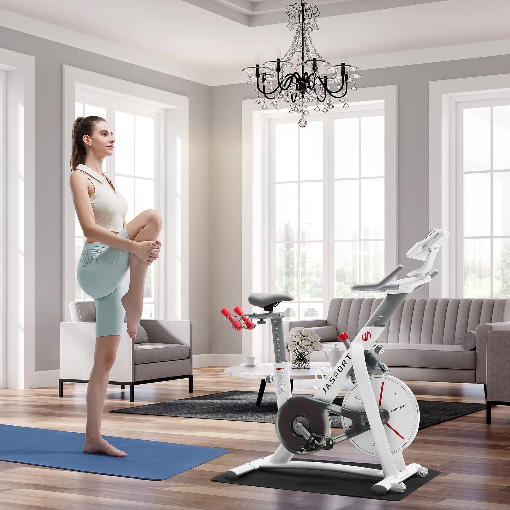 S3 Heimtrainer Ergometer für Zuhause – Leises Fitnessbike mit Magnetbremse & Riemenantrieb, ideal für tägliches Cardiotraining im Home Gym, App-kompatibel mit Zwift & Kinomap