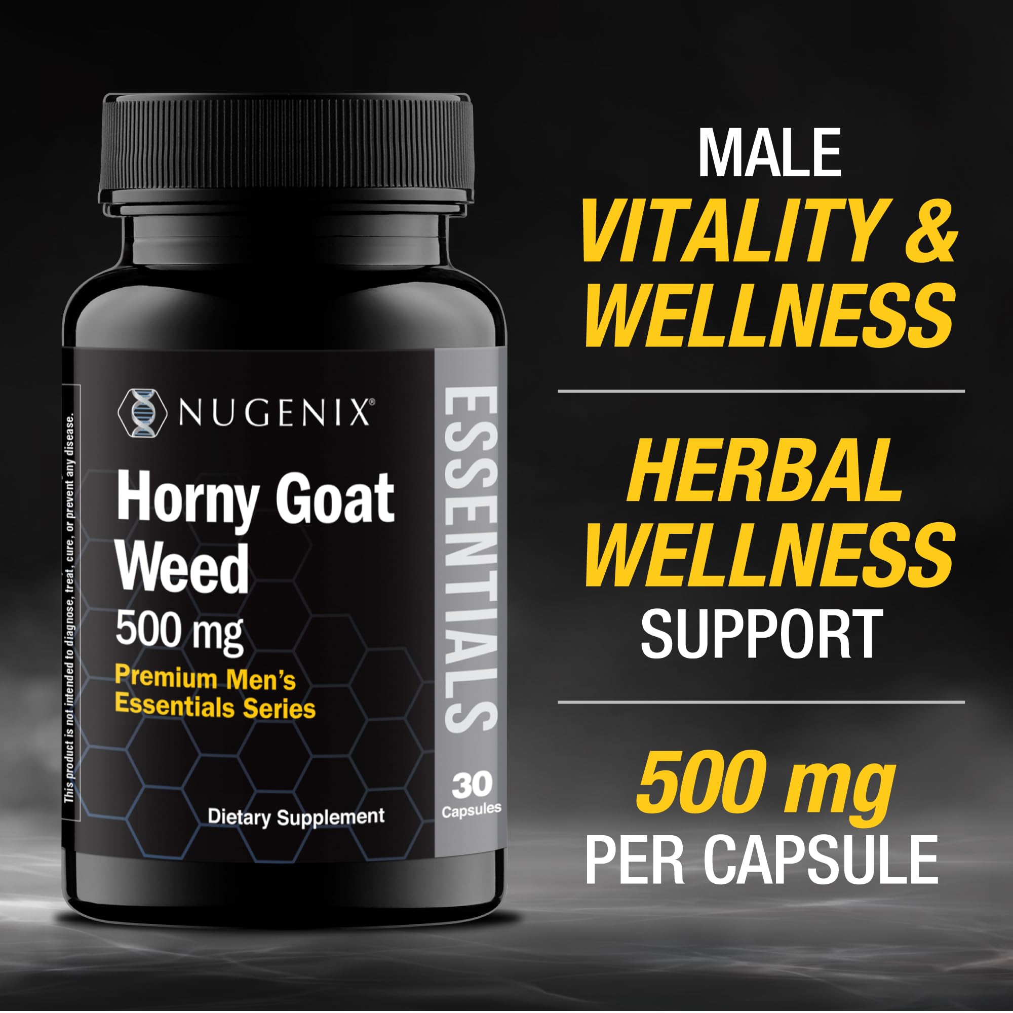 Nugenix Essentials Horny Goat Weed for Men, Epimedium Extract, 30 Capsules — Amazon image 2