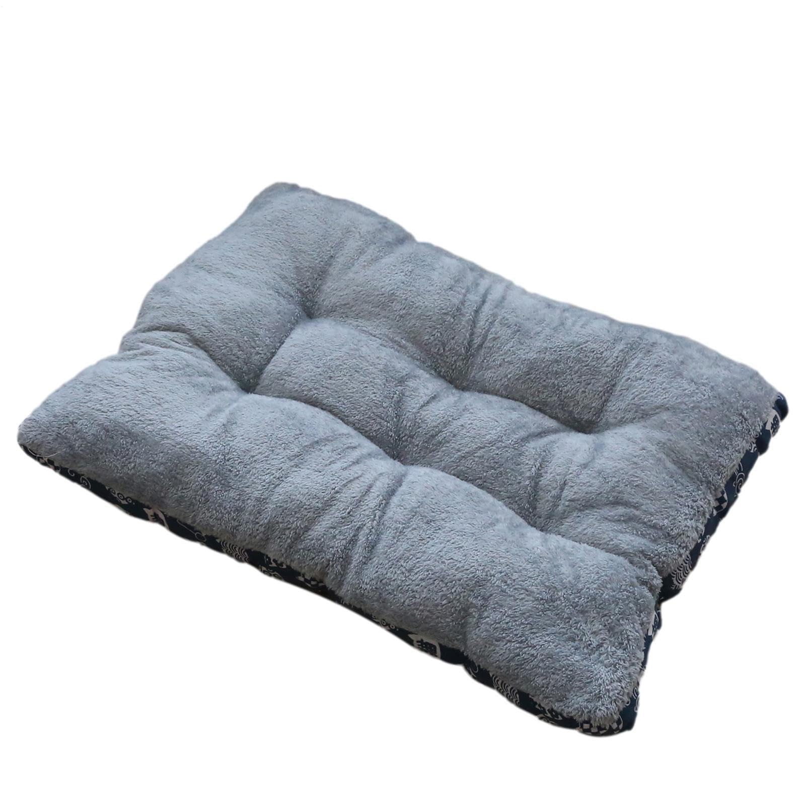 Cage pour chiens lit en peluche douillet et coussin lavable avec antidérapant amovible