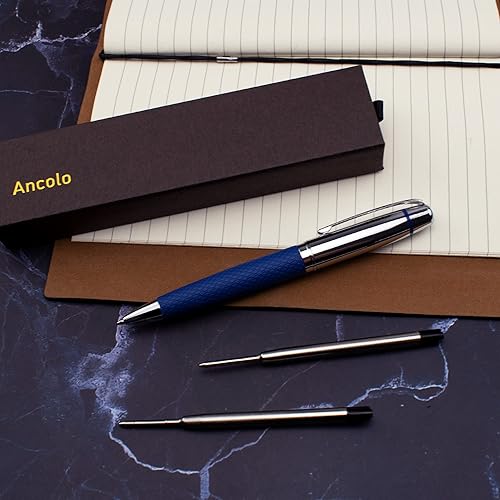 Miniatura 2 de Ancolo Bolígrafo  Juego de bolígrafos de regalo con piel sintética, bolígrafo de lujo. Regalo elegante y bonito con caja para bolígrafos, 2