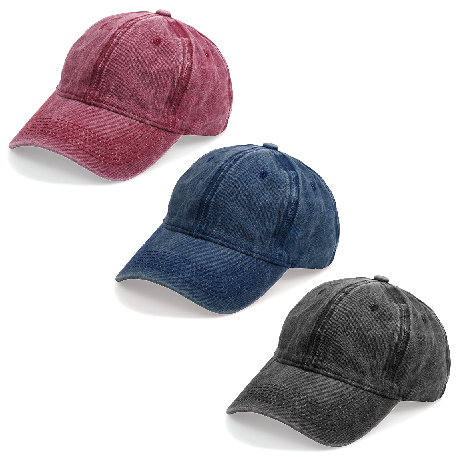 キャップ LOW CLASSIC : 24FW / ILC BALL CAP (3COLORS) 3PCS Classic Baseball Cap, Low Profile Hats Adjustable