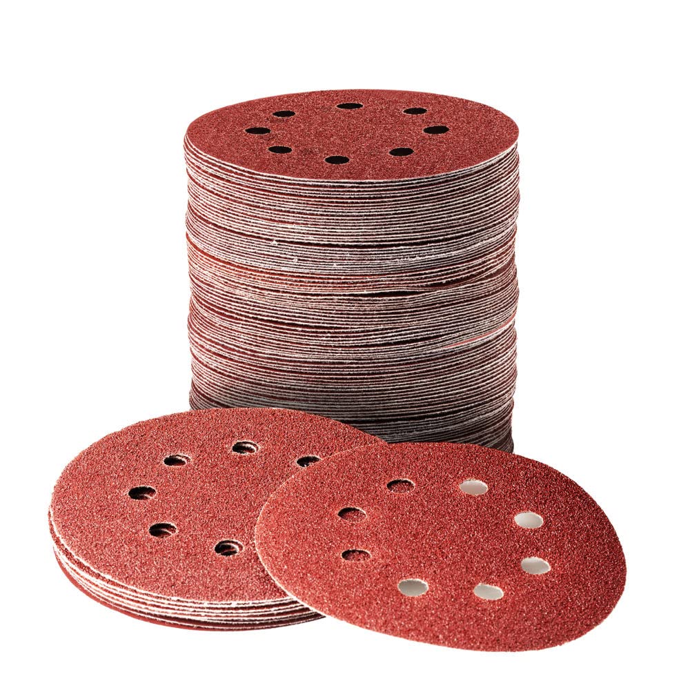 180 szt. Tarcze szlifierskie na rzepy 125 mm 8 otworów papier ścierny Asortyment papieru ściernego do losowej szlifierki oscylacyjnej 40-3000 ziarnistości, 180 szt. Papier ścierny