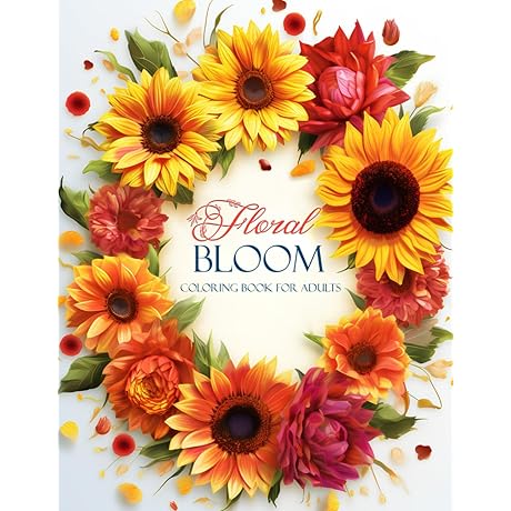 Floral Blooms Coloring Book for Adults: Unleash a Symphony of Colors and Blooms of Joy
