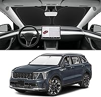 Vista 187 de Parasol de parabrisas de ajuste personalizado para Nissan Titan 2017-2024, bloquea los rayos UV y el calor, parasol de ventana delantera, fácil