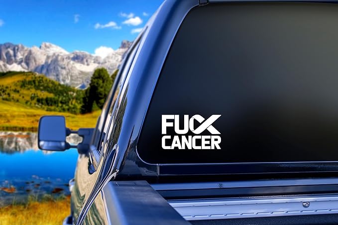 Fuck Cancer Car Vinyl Decal Sticker