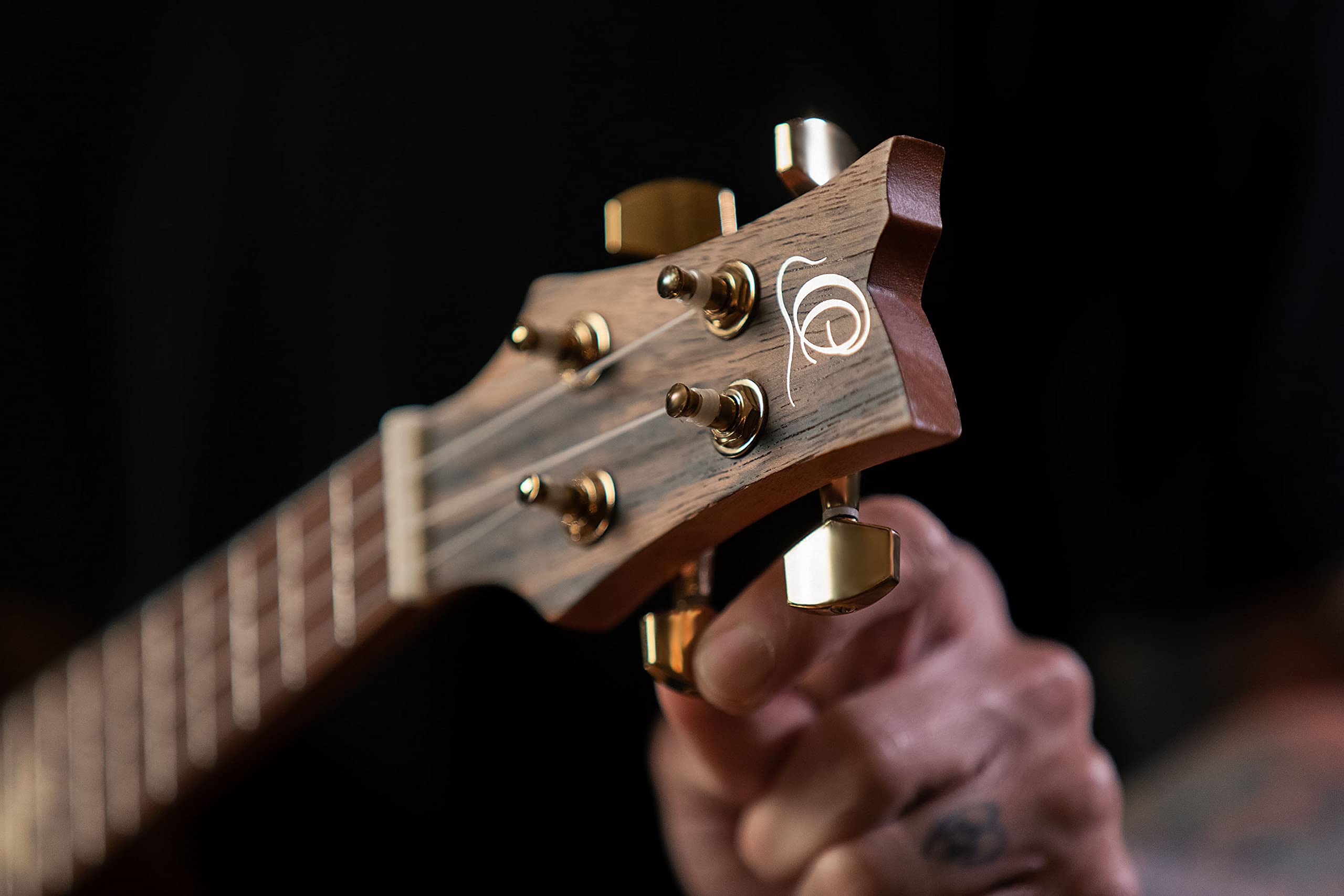 Ortega Guitars Ukulélé Tenor Electro-Acoustique – Série Lizard – Housse Incluse – Paldao, Naturel (LIZARD-TE-GB)