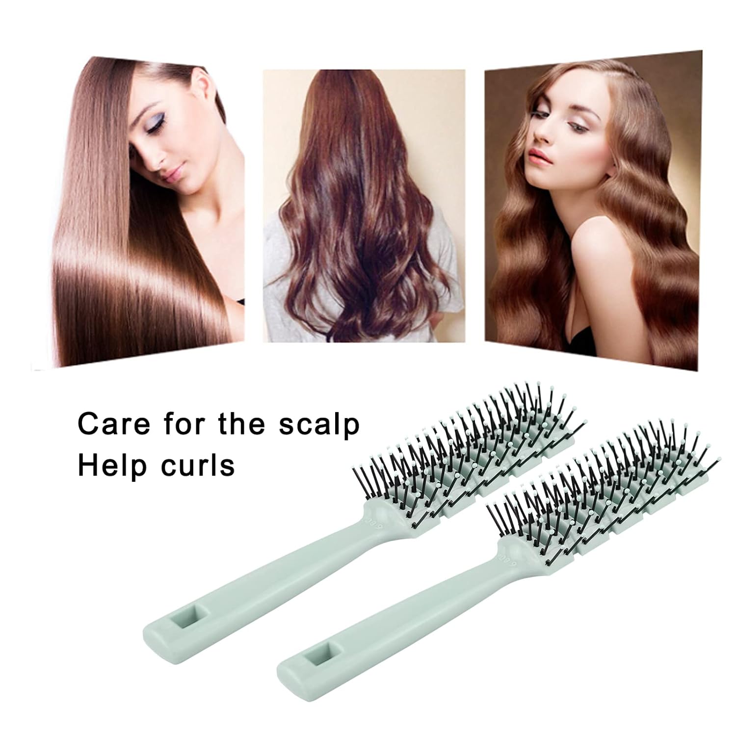 Bulk Hair Brushes for Homeless Individually Wrapped, Hair Brush Bulk, Fashion Green Hair Brush for Curly Hair Suitable for Homeless,Shelter,Air Bnb/Hotel (12 PCS) - Image 6