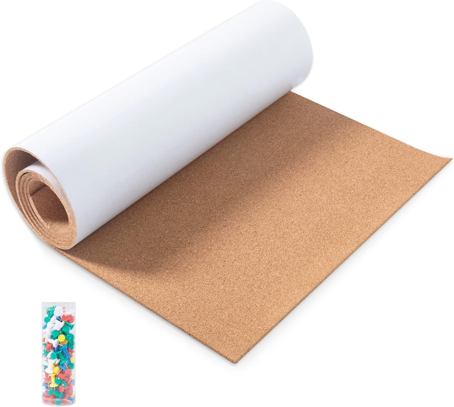 BlueGift Cork Board Roll 3mm Thick 100"x16" Cork Board