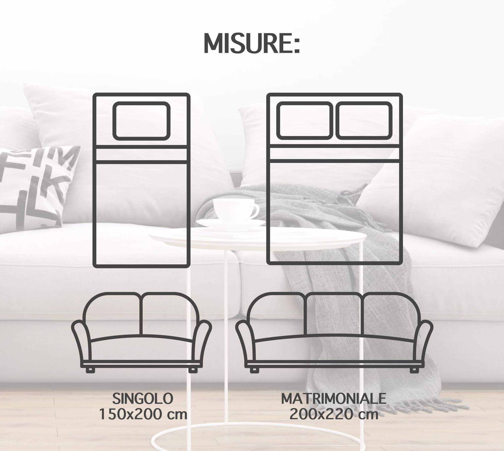 IlGruppone Coperta Plaid in Pile Sherpa Invernale, Morbida e Calda,440 Gr/Mq Coperta Pelosa Tinta Unita Con Lavorazione Divano in Finta Pelliccia - Grigio - Matrimoniale 200x230