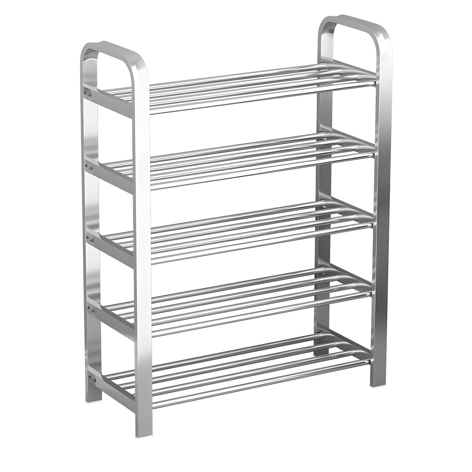 Étagère à chaussures pour entrée ordonnée, meuble de rangement 5 niveaux gain de place maison