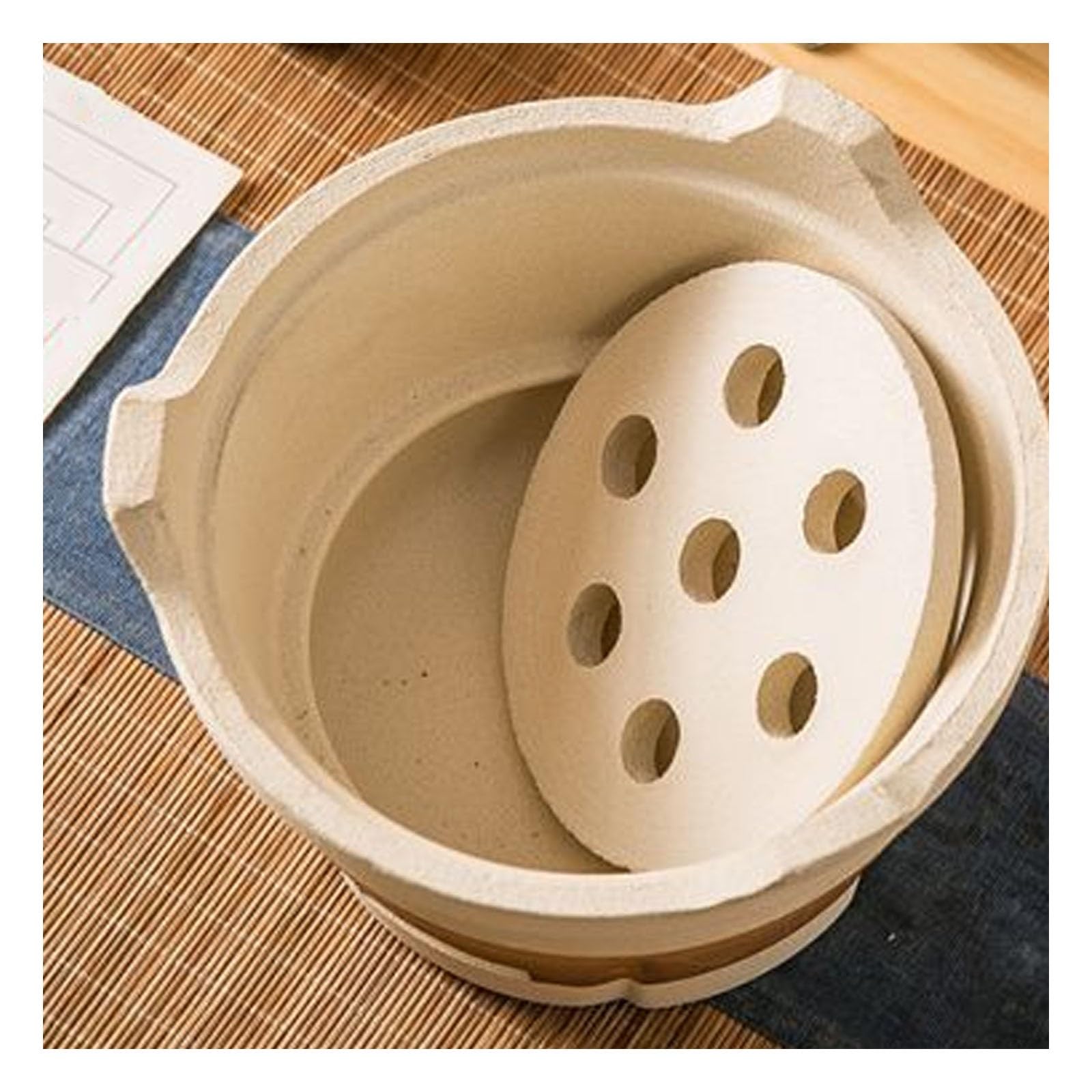 Barbecue portatile giapponese a carbonella, design rotondo, griglia coreana per campeggio e picnic, tavolo da pranzo e giardino (17 x 11,5 cm)