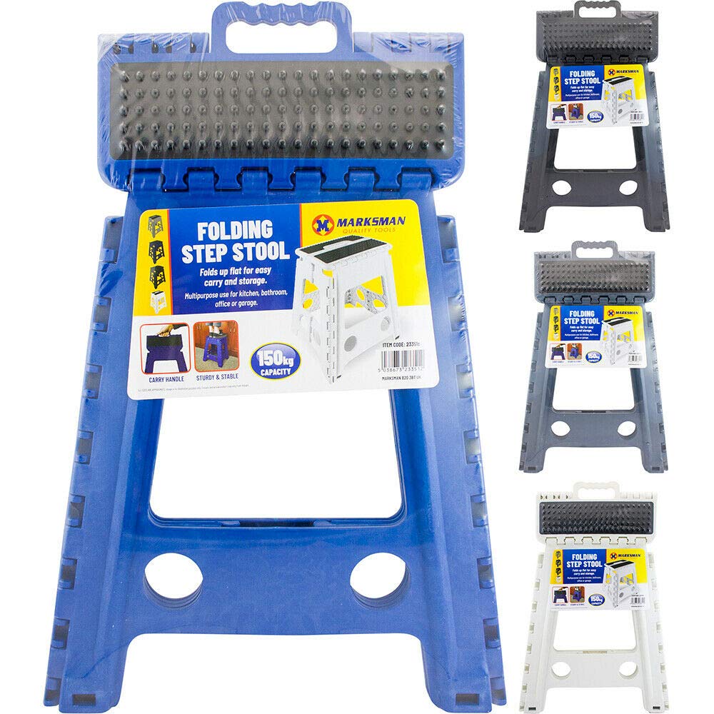 BARGAINSGALORE NEW FOLDING HANDY STEP STOOL GRIP 150KG HANDLE STORAGE COLLAPSIBLE MULTI USE