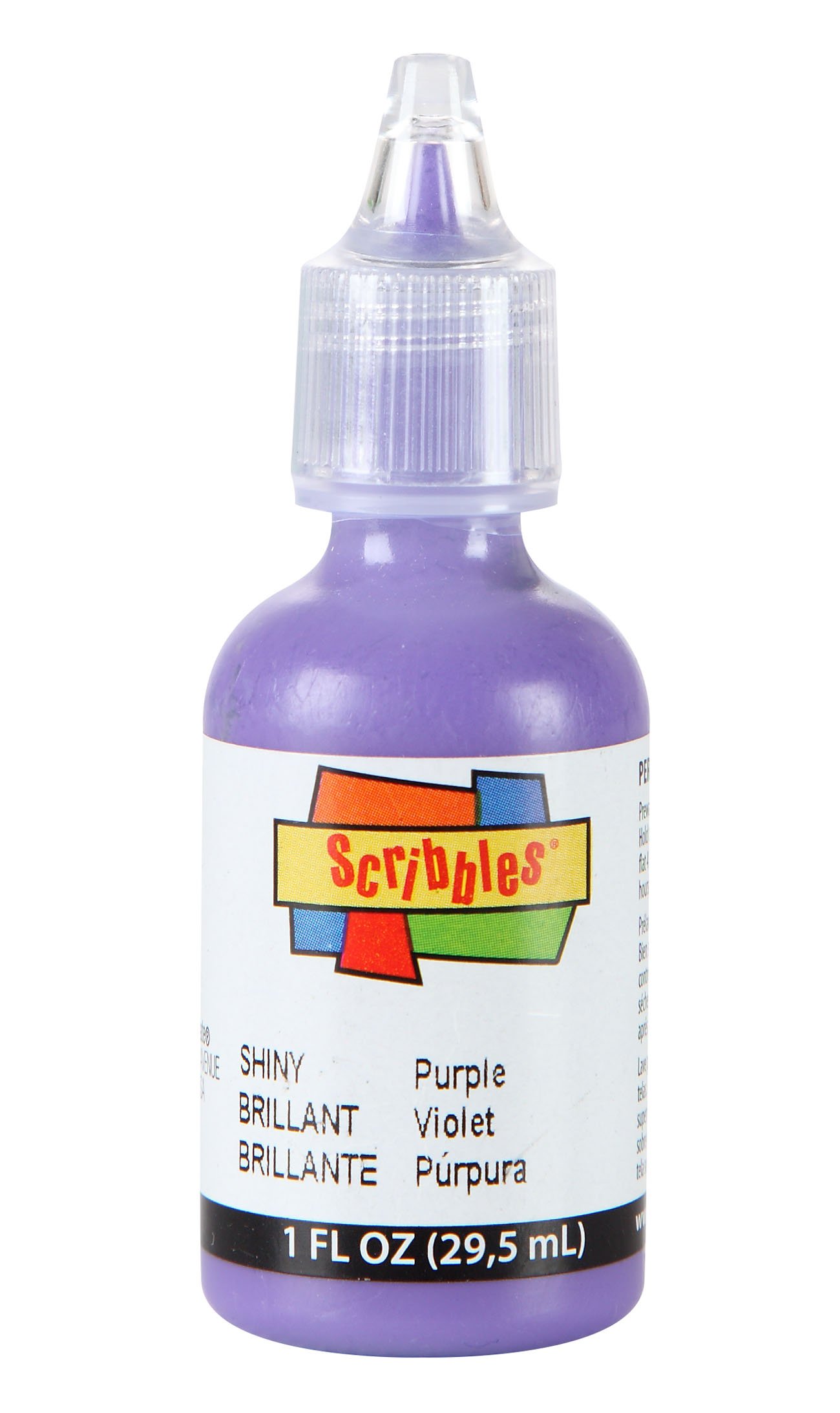 Scribbles Fabric 3D Paint, Purple, 1 Oz