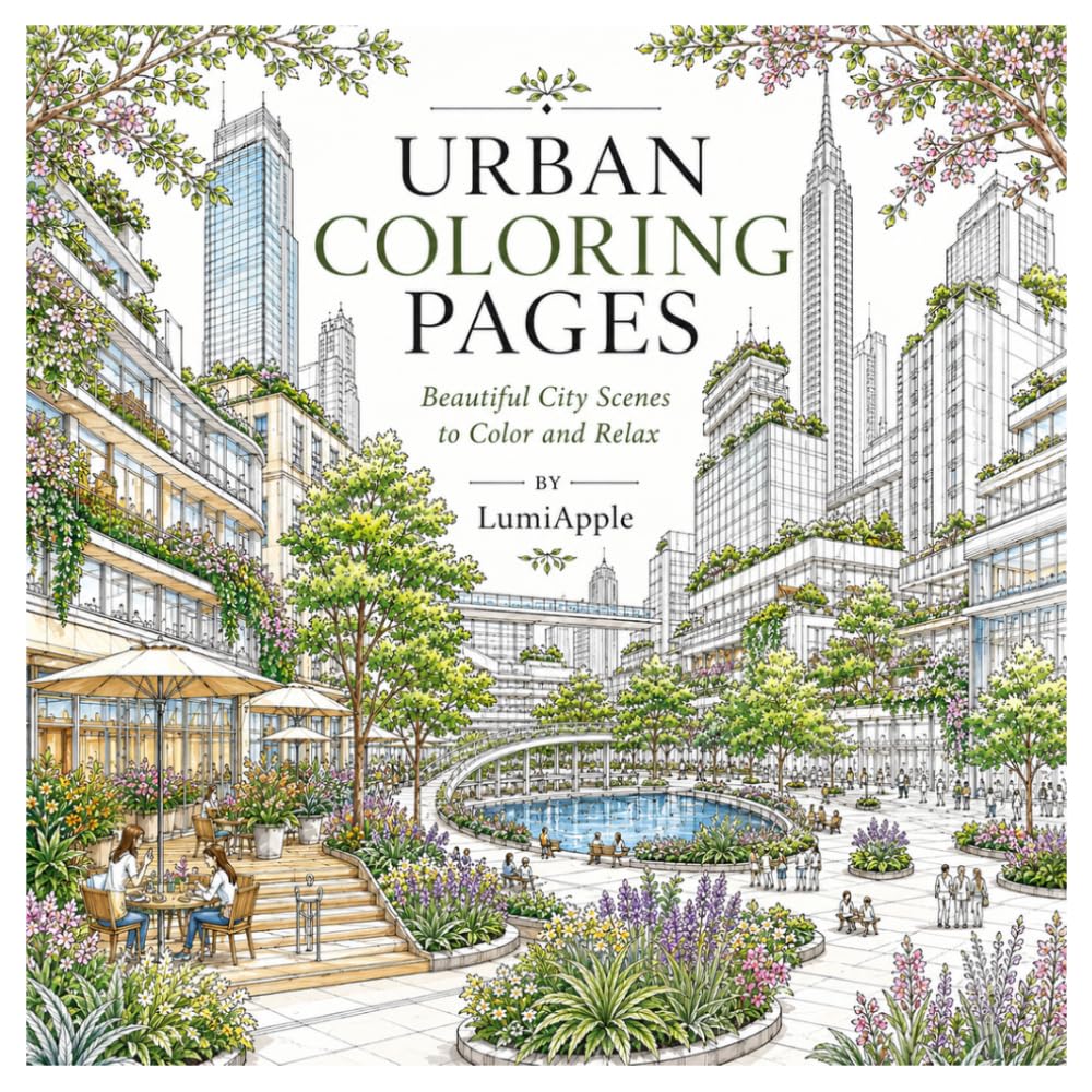 Urban Coloring Pages: Beautiful City Scenes to Color and Relax