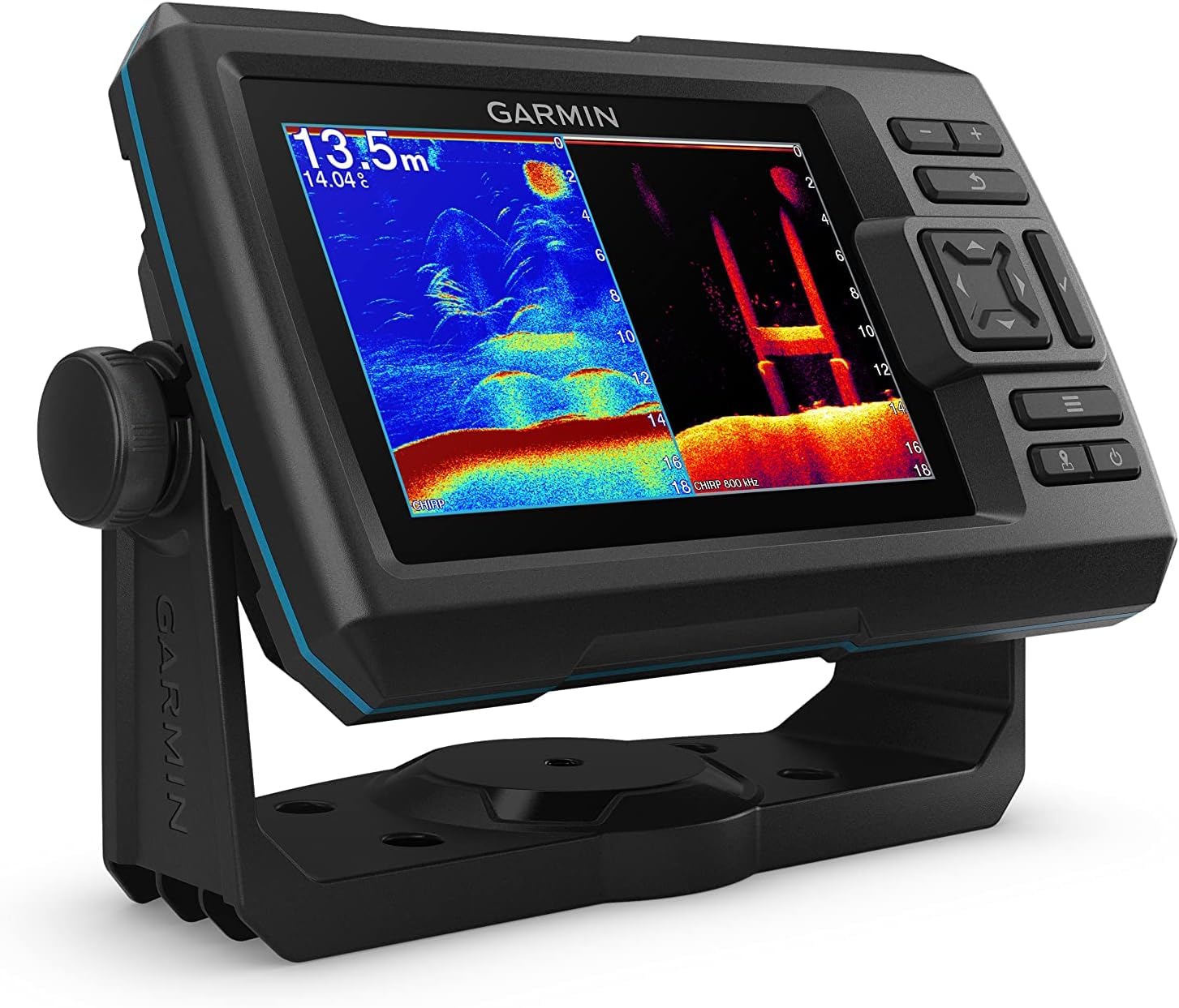 Garmin Striker Vivid 5cv, Easy-to-Use 5-inch Color Fishfinder and Sonar Transducer, Vivid Scanning Sonar Color Palettes (010-02551-00) (Renewed)