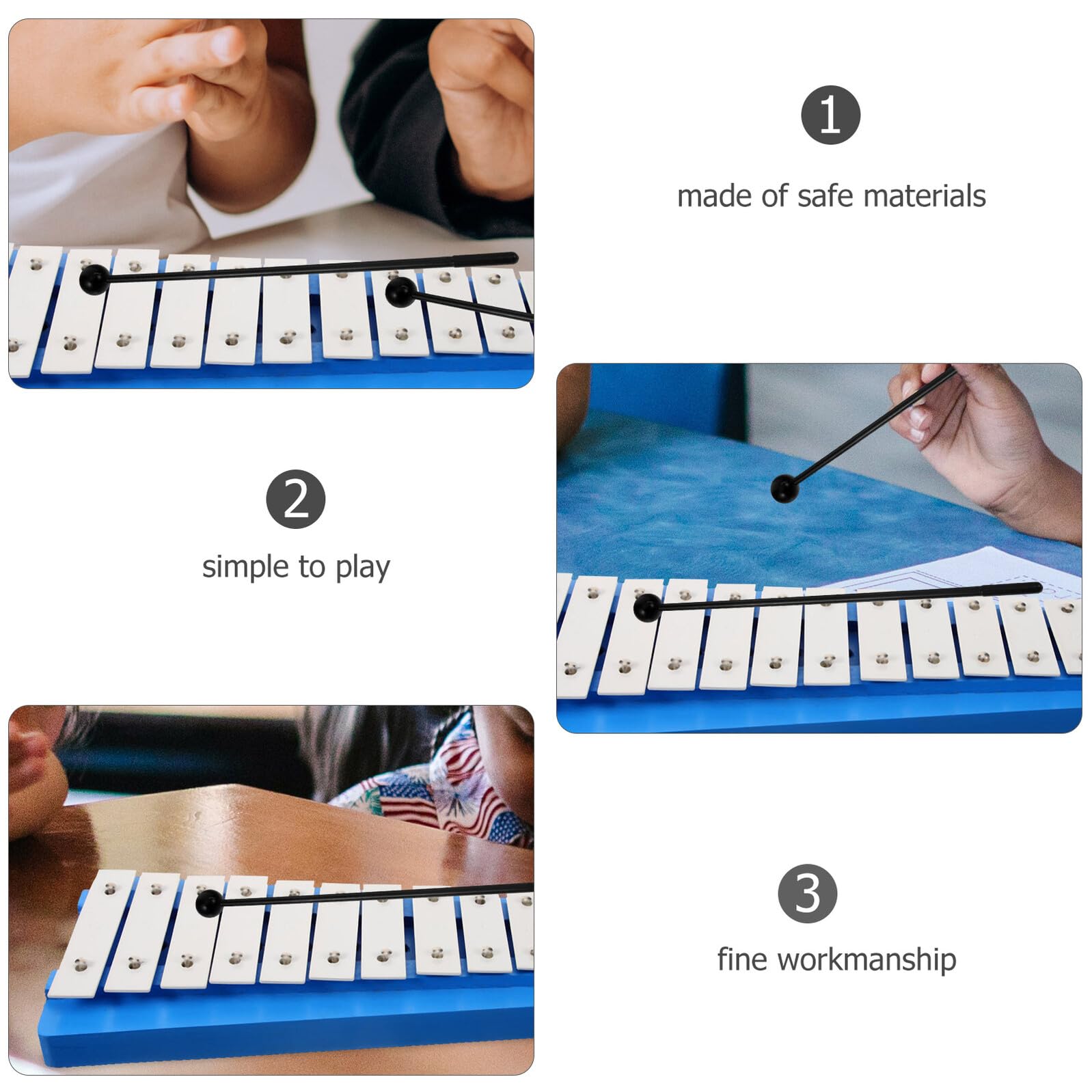 Glockenspiel de 13 Notas para Principiantes, Xilófono Infantil