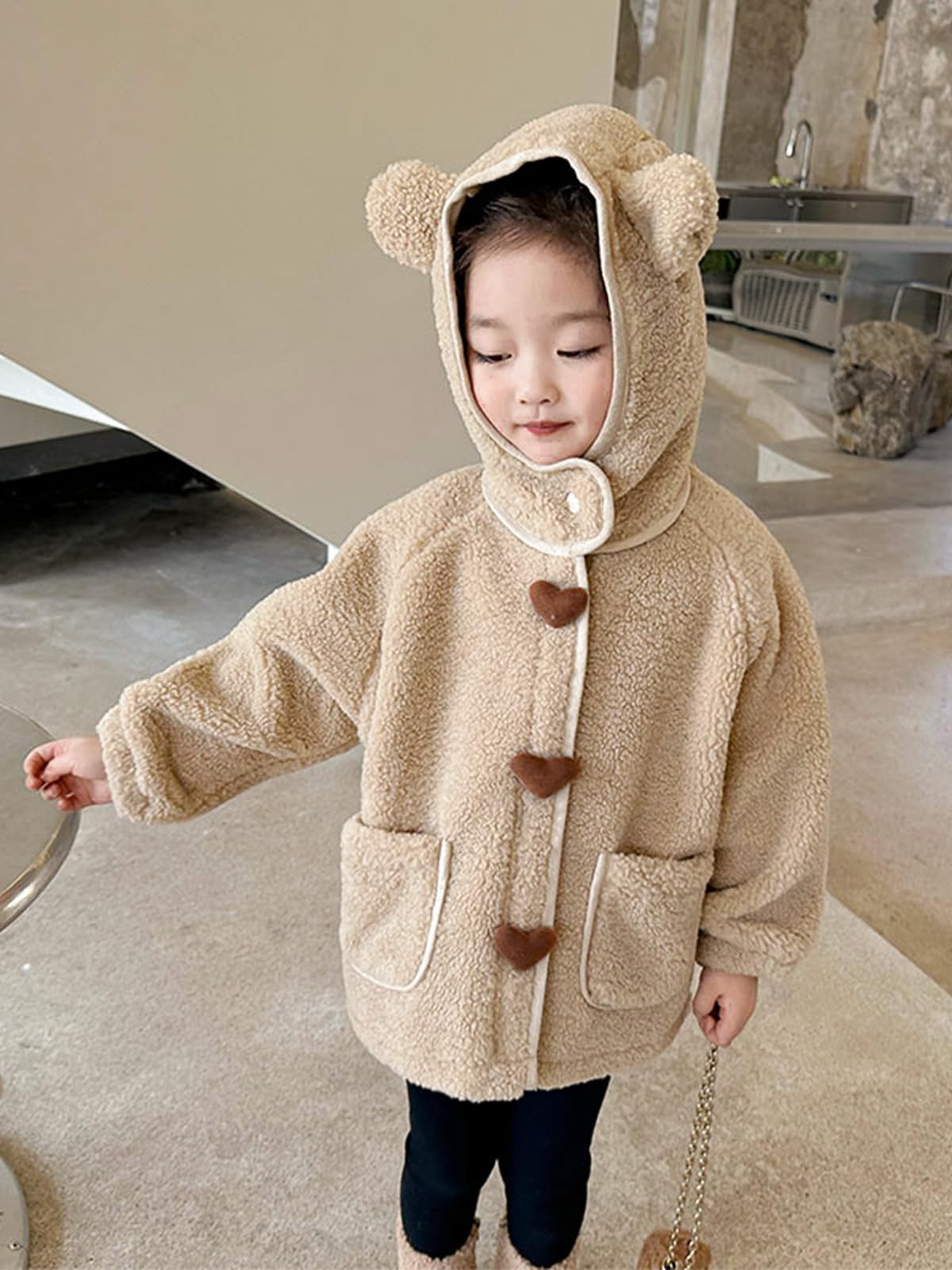 Miipat Bambina Ragazza Cappotto Cappotti con Cerniera Giacca con Cappuccio Ragazza Vestiti Invernali Caldi Abbigliamento per le Bambine
