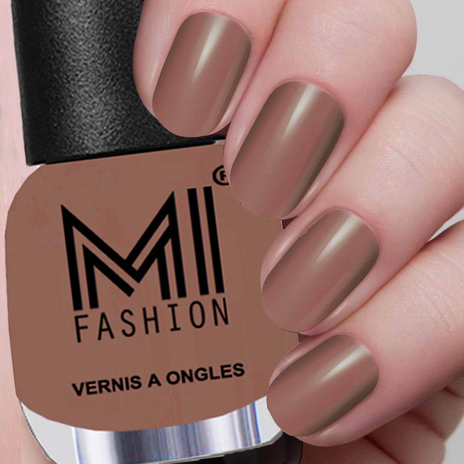 MI FASHION Nail Polishes Combo 12ml each Wood Nude, Dark Nude, Cotton Candy and Light Nude 1