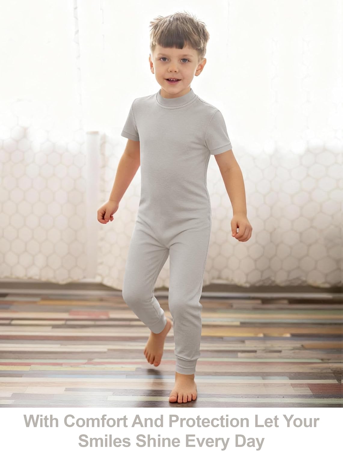 Adaptive Clothing for Kids Special Needs Autism Sensory Anti-Strip Jumpsuit Back Zip Long Leg Romper Size 3T-16 Years - Image 5