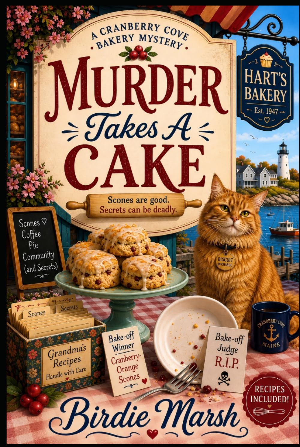 Murder Takes A Cake: A Cranberry Cove Bakery Mystery (Book 1) — A Cozy Culinary Whodunit with Recipes